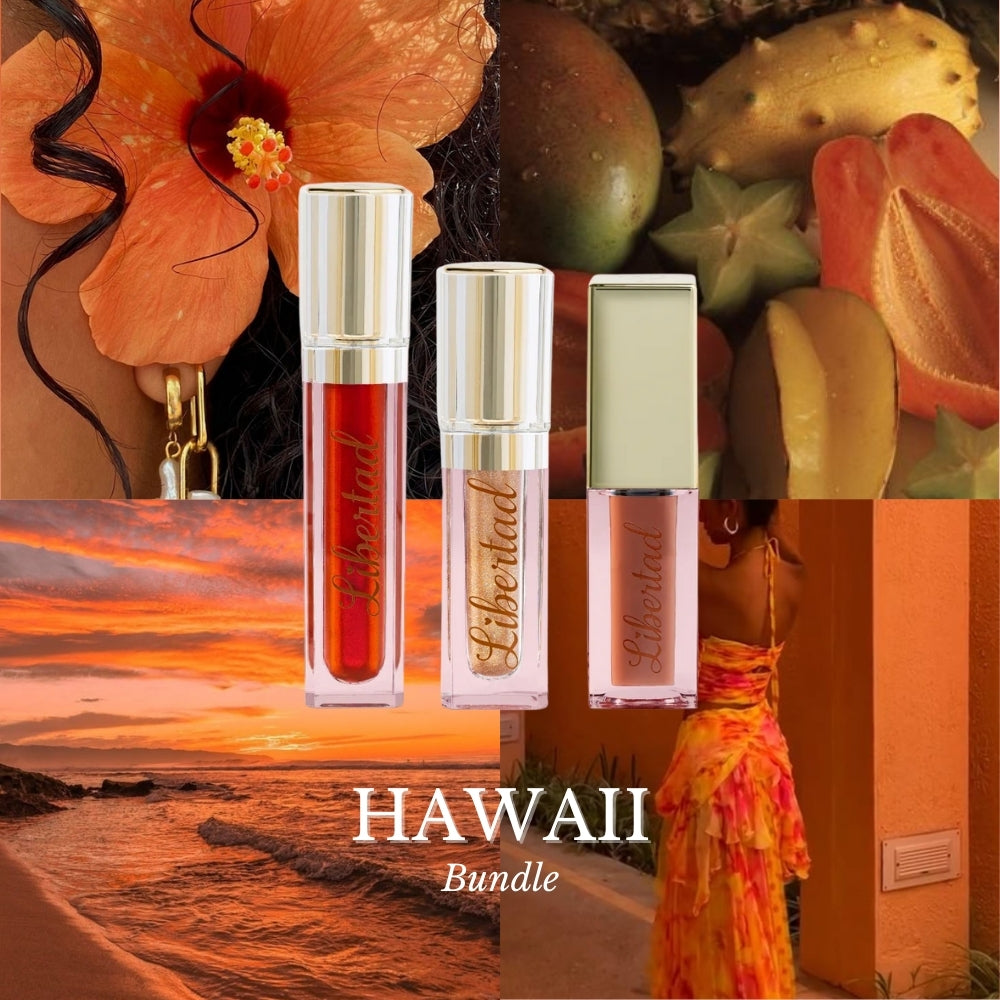Hawaii Bundle with Hawaiian vibe collage and the 3 products 